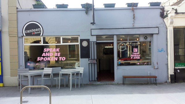 CANTEEN cafe with Salon text