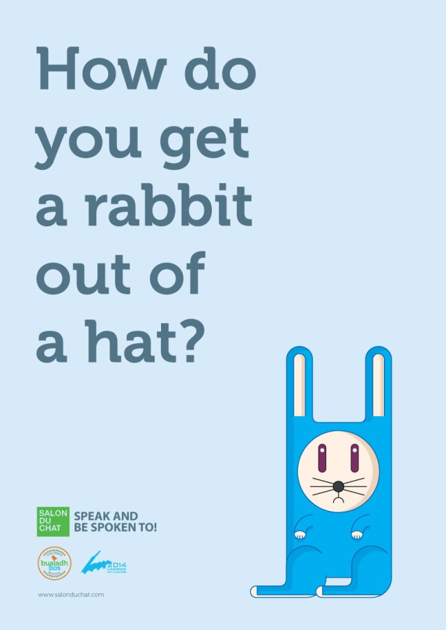 Rabbit Poster for Salon du Chat for Kids